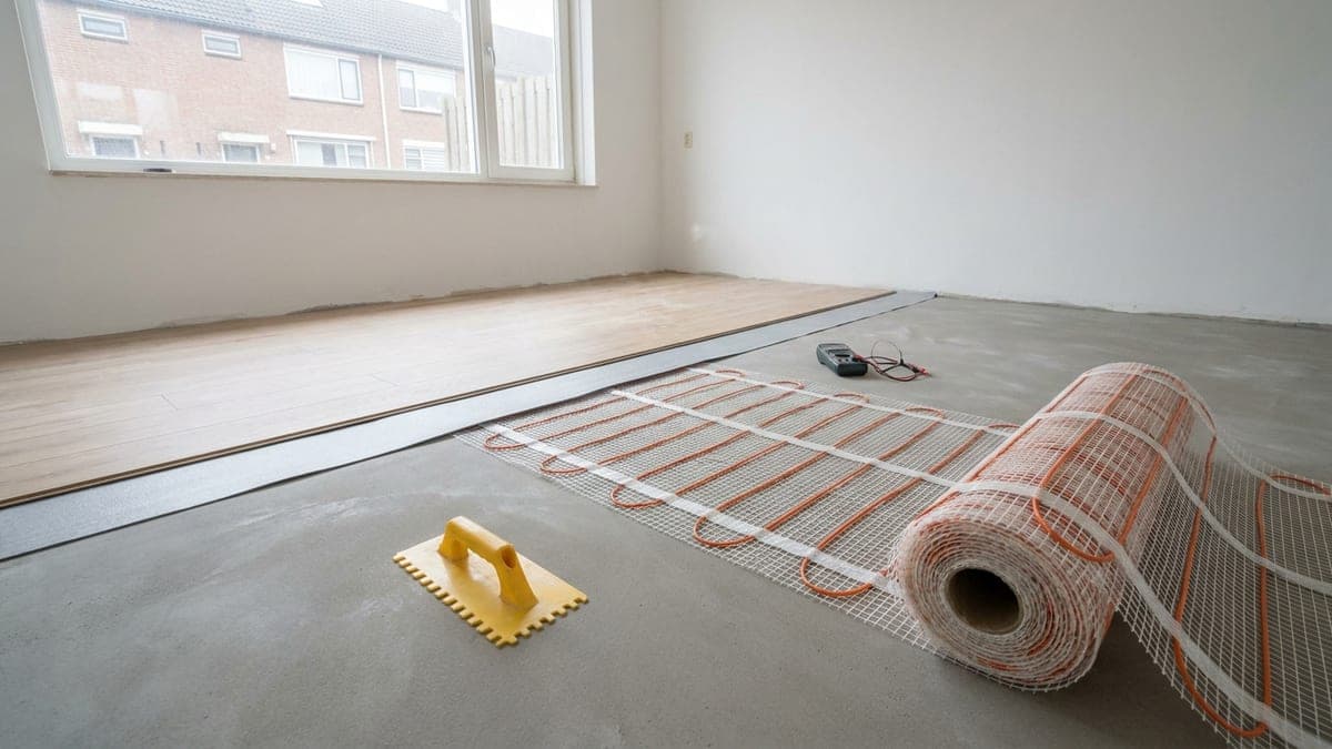 Elektrische vloerverwarming: 7 matten en folies, en wat een m² echt kost