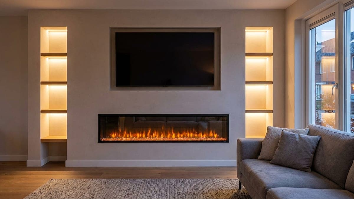 Cinewall met haard: hoe diep, wat de warmte met je tv doet, en wat het kost