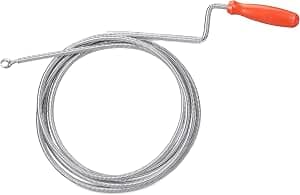 Relaxdays ontstoppingsveer 6 mm x 3 m met klauw